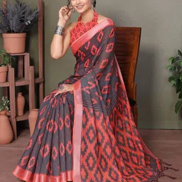 Lookmark Geometric printed Saree-image-11