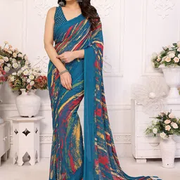 AMRUTKALA SAREES Printed Block Print Saree-30