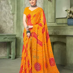 LeeliPeeri Designer Bandhani Poly Chiffon Bandhani Saree-image-75