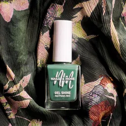 nails & more Gel Shine Argan Oil Glossy Long-Wearing Nail Polish - 10ml Dark Green 34-image-93