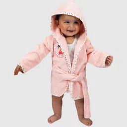 RANGOLI 550 GSM Cotton Kids Bathrobe With Adjustable Belt-image-91