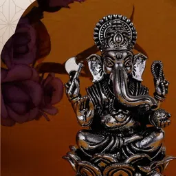 SALONI FASHION JEWELLERY Silver-Toned Religious Idol Showpiece-picture-9