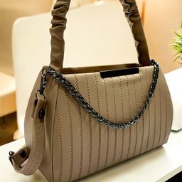 SKORPIO Textured PU Oversized Shopper Handheld Bag with Tasselled-8