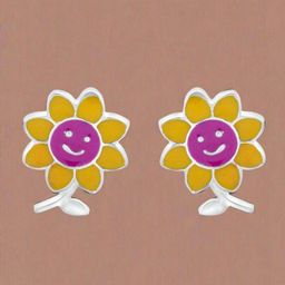 Nipura Floral Studs Earrings-38