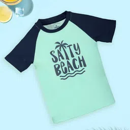 KiddoPanti Boys Printed Round Neck Swim Top-image-35