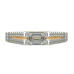 VALANOVA Women Yellow Gold & Certified Lab Grown Diamond Ring 2.85gm 0.85 carat-image-58