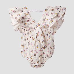 Greendeer Infants Printed Pure Cotton Frill Bodysuit-image-98
