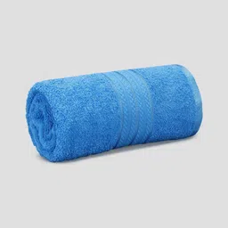 Dollar Blue Cotton 600 GSM Bath Towel-picture-10