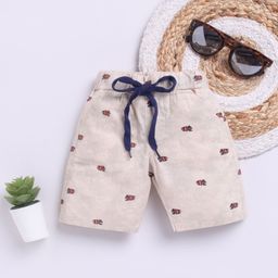 Here&Now X Denikid Boys Conversational Printed Pure Cotton Shorts-image-14