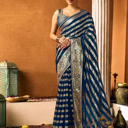 HERE&NOW Woven Design Zari Banarasi Saree-picture-51
