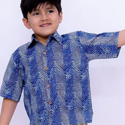 BownBee Boys Opaque Printed Casual Shirt-image-73