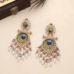 Anouk Diamond Shaped Jhumkas Earrings-3