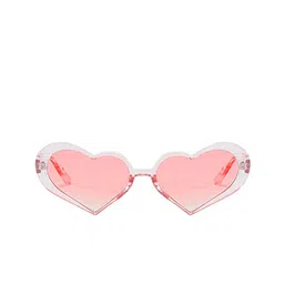 Secret Lives Unisex UV Protected Other Sunglasses with Short Heart light pink-picture-28
