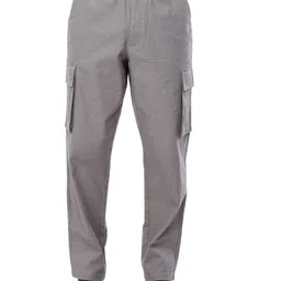 Tailoraedge Men Solid Loose Fit Cargos Trousers-picture-13