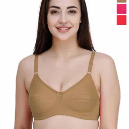 College Women pack of 3 Girl Full Coverage Bra-image-46