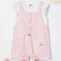 max Girls Pure Cotton Dungaree With T-Shirt-image-29