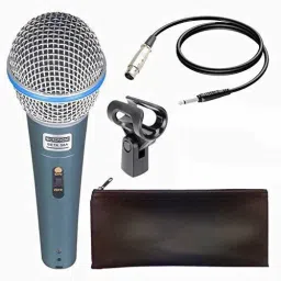 Dynamic Mic Cardioid Vocal Multi-Purpose Microphones with XLR-1/4" Cable Beta 58A Microphone Microphone-26