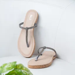 Inc 5 Women Embellished T-Strap Flats-image-23