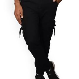 LINARIA Men Classic Straight Fit Cargos Trousers-picture-30