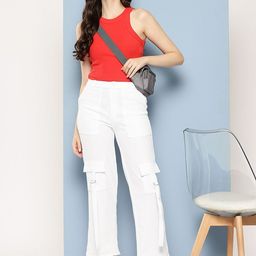 CORSICA Women Mid-Rise Cargos Trousers-picture-47
