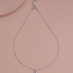 Kushal's Fashion Jewellery Rhodium-Plated Zircon Stone Studded Chain-image-85