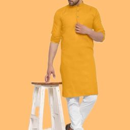 ANUJ FASHION Men Blended A-Line Kurtas-picture-1