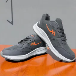 Free Kicks Men Grey Synthetic Leather Casual Shoes-picture-1