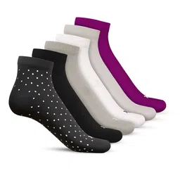 Talkingsox Pack Of 6 Moisture Wicking Bamboo Ankle Length Socks-picture-48