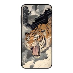 QRIOH Grey & Yellow Printed Silicone Samsung Galaxy F15 5G Silicone Back Case-image-84