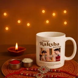 INTERNATIONAL GIFT White Printed Ceramic Glossy Mugs Set of Cups and Mugs-15