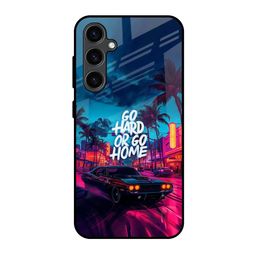 QRIOH Hustle Hard Printed Lightweight Silicone Samsung Galaxy S23 FE 5G Glass Back Case-image-67
