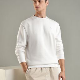 Tommy Hilfiger Men Solid Round Neck Regular Pullover Sweatshirt-picture-27