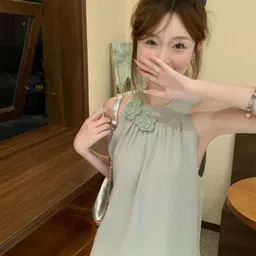 KPOP Women Round Neck Sleeveless Top-image-93