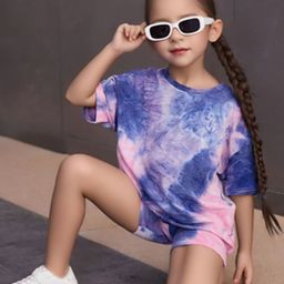 YK Girls Dyed T-shirt with Shorts-image-30