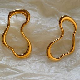 KRENOZ Gold-Plated Contemporary Studs-image-71