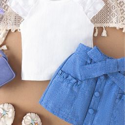 LULU & SKY Girls Top with Shorts-image-63