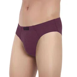 LOGGERHEAD Pack Of 2 Mid-Rise Basic BriefsLHCB001-DARK GREY-WINE image 2