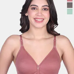 SKDREAMS Women Non Padded Non-Wired Pack of 3 T-Shirt Bra Combo-image-82