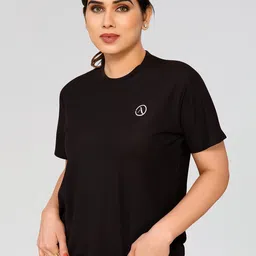 Moda Rapido Women Black Polyester Tshirts-picture-49