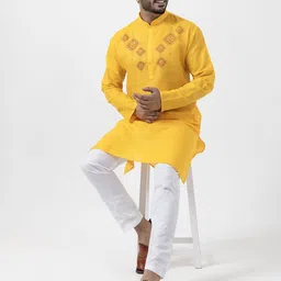 DEVOILER Floral Printed Mandarin Collar Straight Kurta-image-27