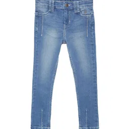 UNDER FOURTEEN ONLY Girls Regular Fit Mid-Rise Low Distress Heavy Fade Jeans-image-68