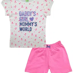 Clothe Funn Boys Round Neck Printed Pure Cotton T-shirt with Shorts-image-63