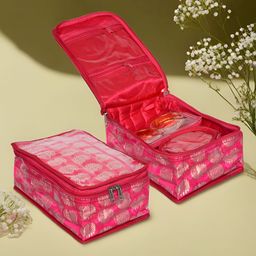 Aura Pink Set of 2 Regular Multi-Utility Organisers-picture-31