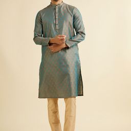 Manyavar Men Regular Kurta with Pyjamas-image-61