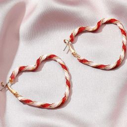 Arzonai Contemporary Hoop Earrings-26