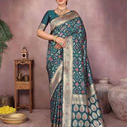 Varanga Woven Design Zari Banarasi Saree-picture-49