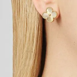 Palli Creation Gold Plated Flower Shaped Studs image 5