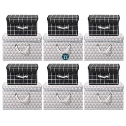 Kuber Industries Grey Set of 6 Reusable Drawer Organiser Organisers-4