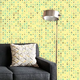 ArtzFolio Printed UV-Resistant Anti-Bacterial Abstract Geometric Pattern Peel & Stick Wallpaper-image-4