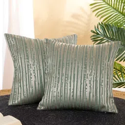 ROSARA HOME Unisex Grey Cushion Covers-image-95